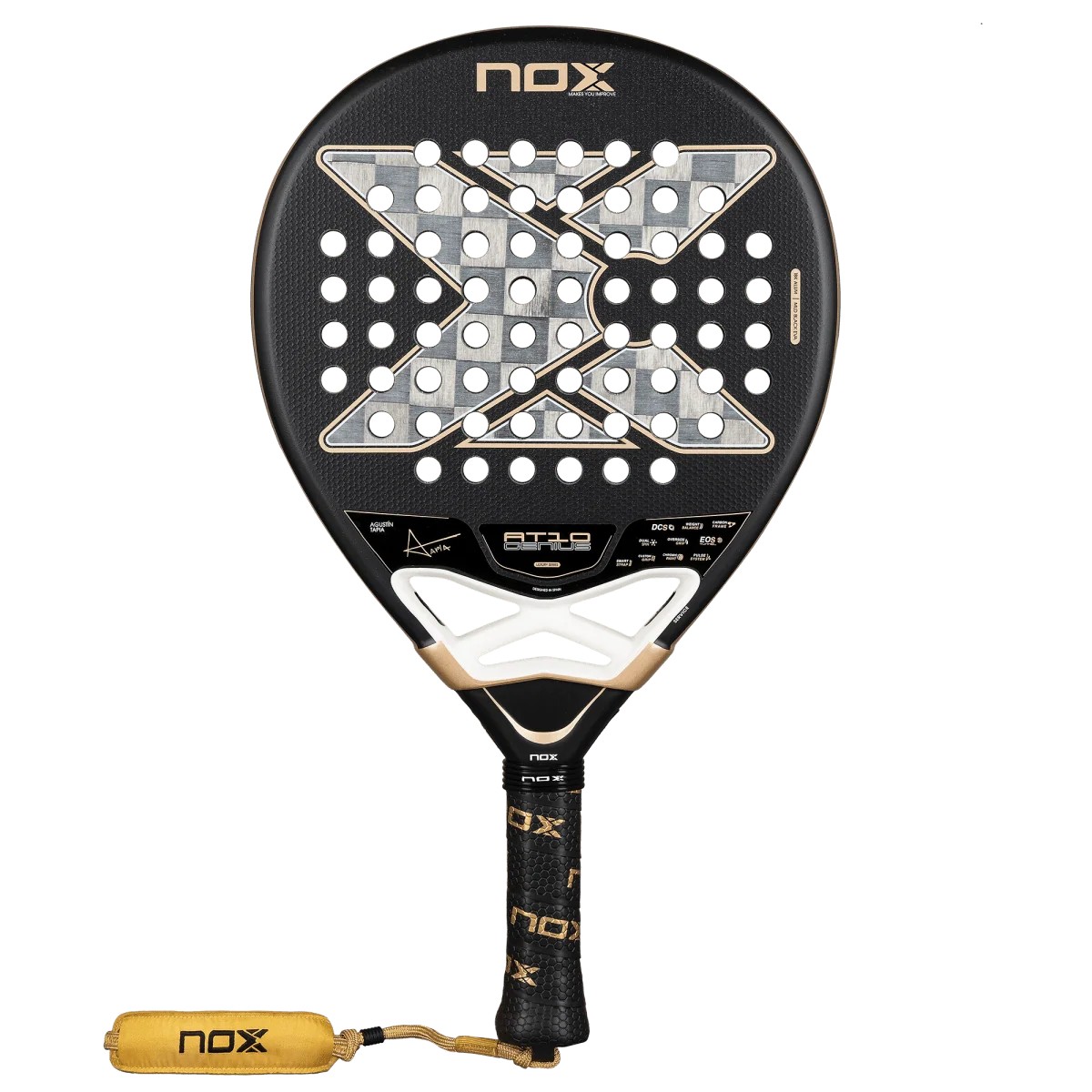 NOX AT10 Luxury Genius 18K Alum 2026 – Agustín Tapia — ракетка для падела к статье «Как выбрать ракетку продвинутому игроку»